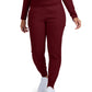 Women's Six-Pocket High-Rise Knit Elastic Waist Jogger Pant - WB430 - Wine