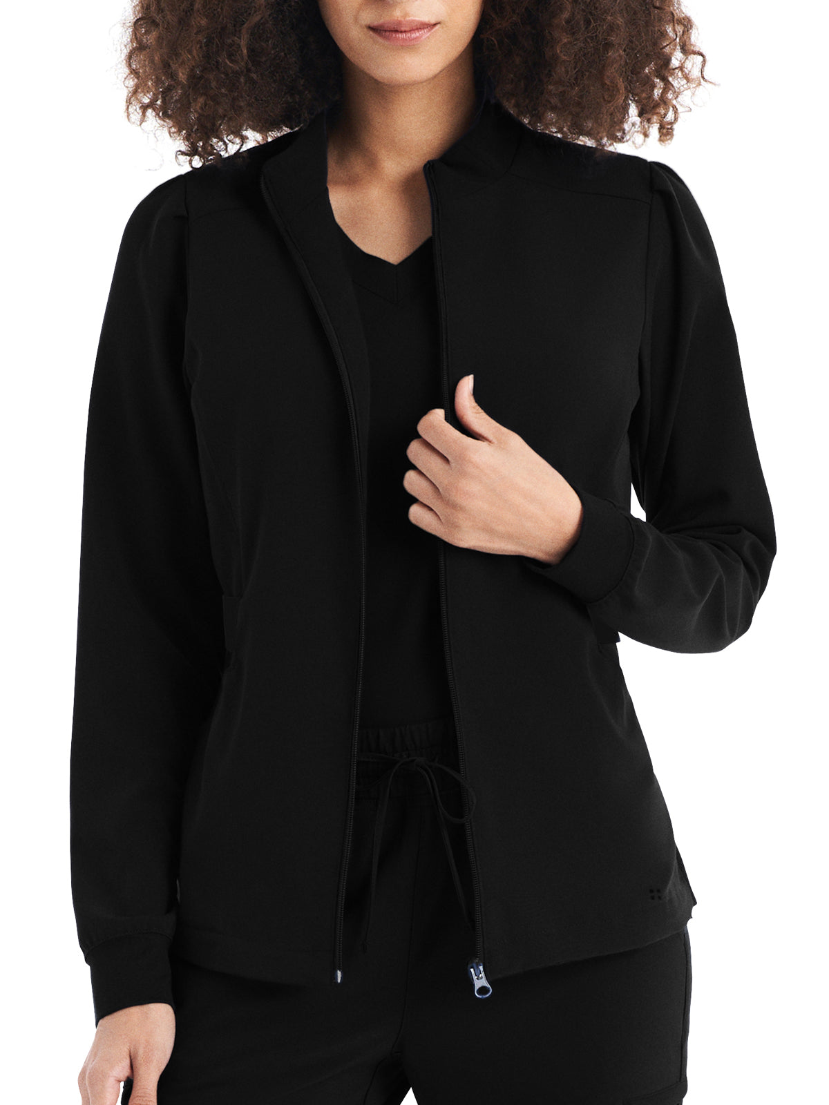 Women's 2-Pocket Mock Neck Zip-Front Jacket