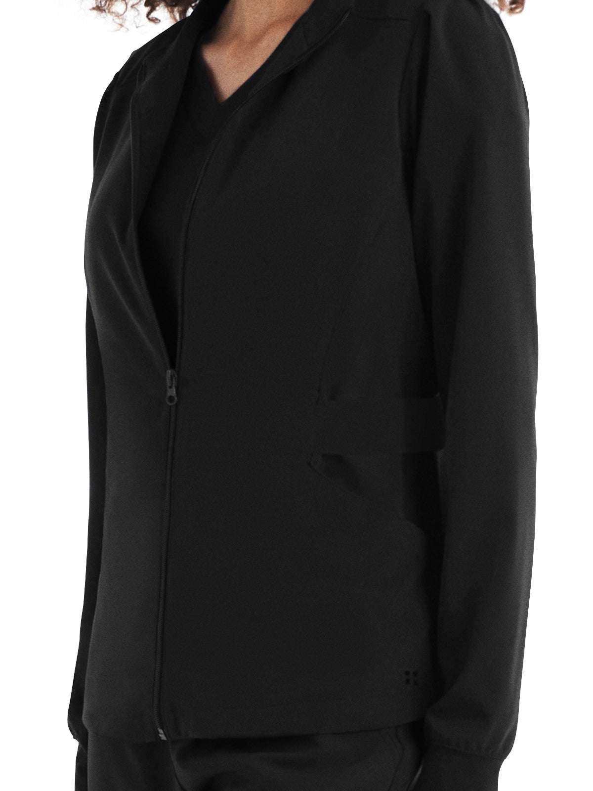 Women's 2-Pocket Mock Neck Zip-Front Jacket