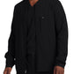 Men's 3-Pocket Mock Neck Knit Cuffs Scrub Jacket