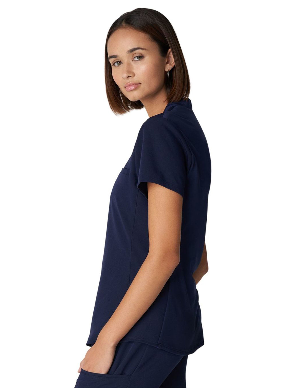 Women's 2-Pocket Wrinkle Resistant V-Neck Scrub Top