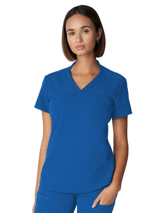 Women's 2-Pocket Wrinkle Resistant V-Neck Scrub Top