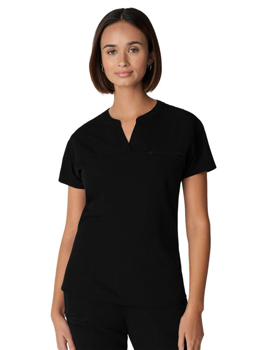 Women's 1-Pocket Tuckable V-Neck Scrub Top