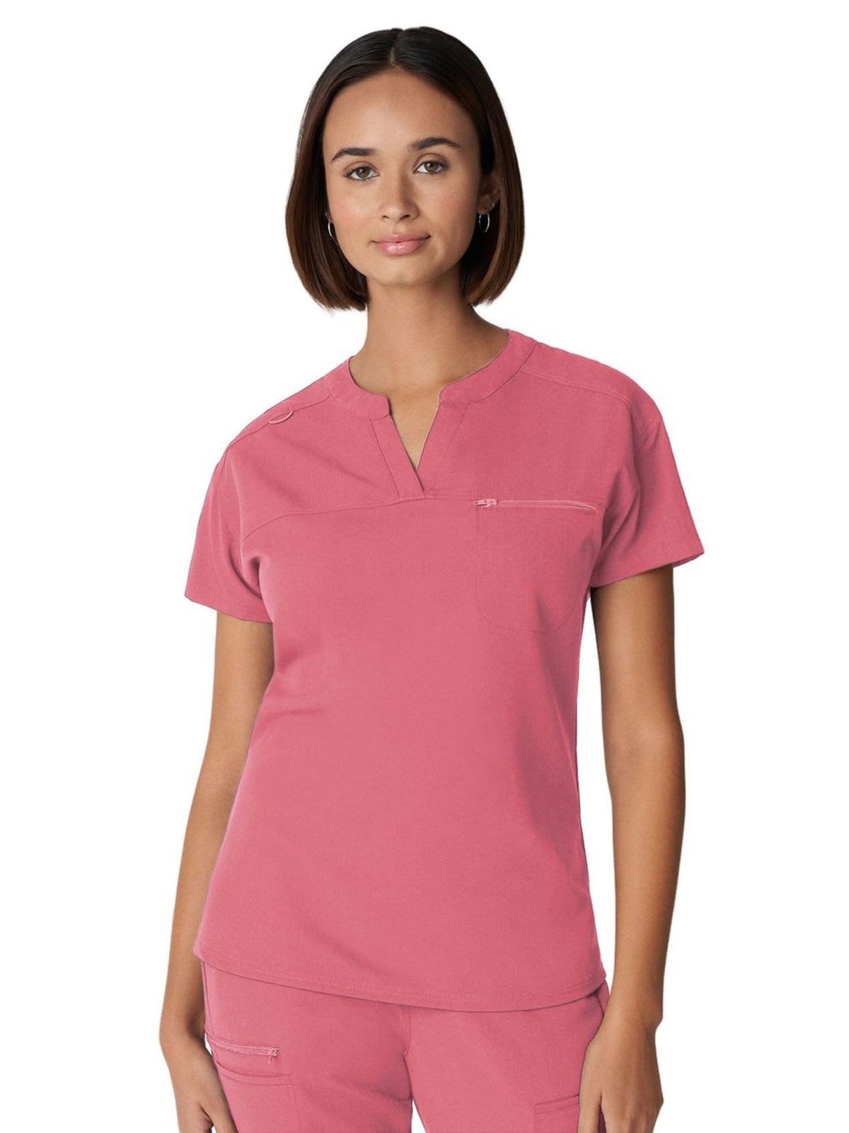 Women's 1-Pocket Tuckable V-Neck Scrub Top