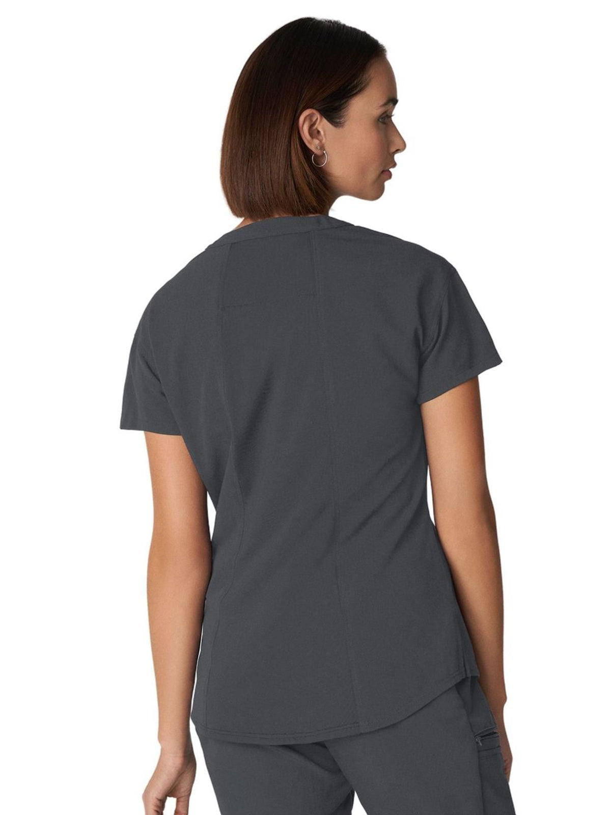 Women's 1-Pocket Tuckable V-Neck Scrub Top