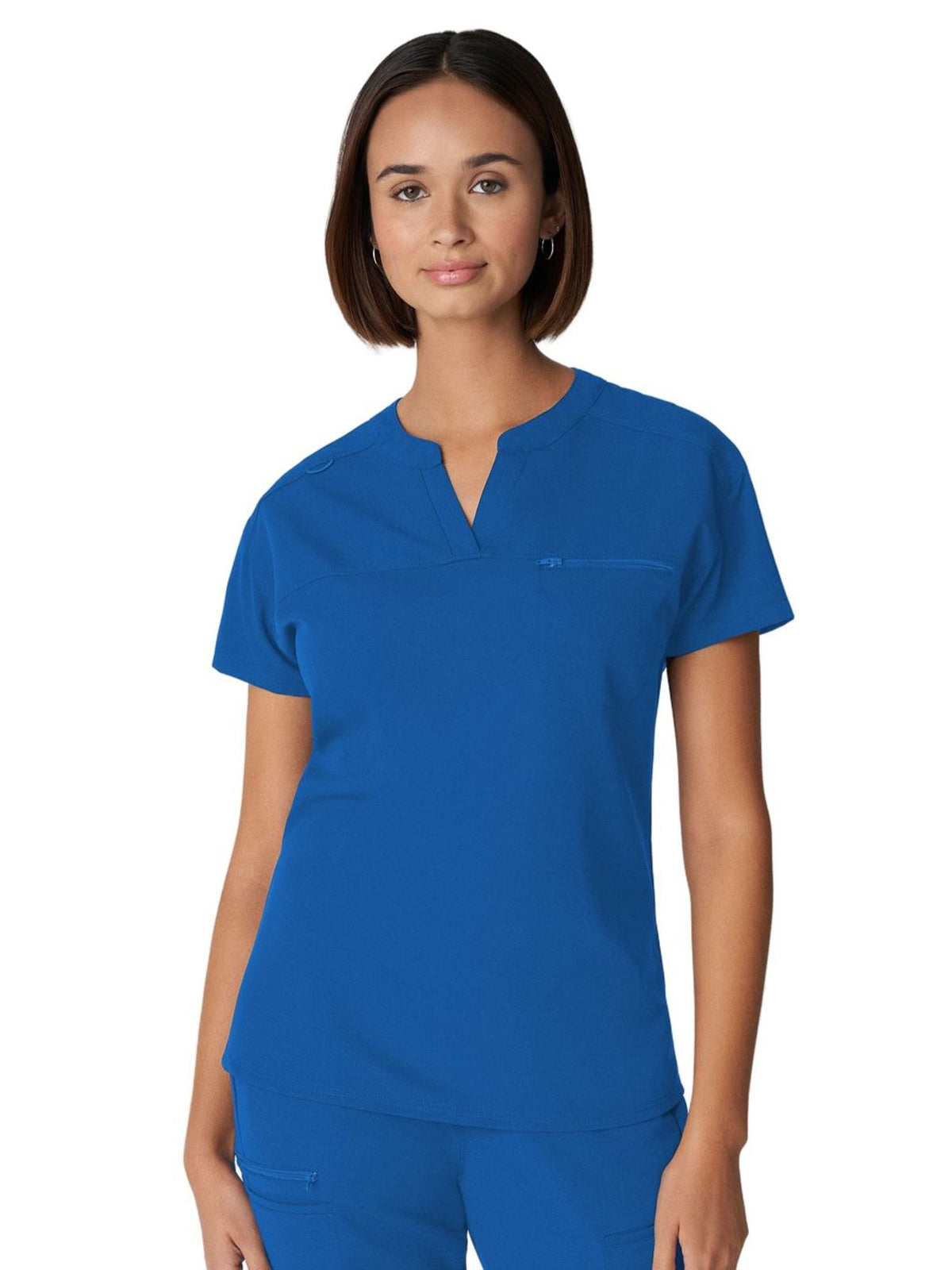 Women's 1-Pocket Tuckable V-Neck Scrub Top