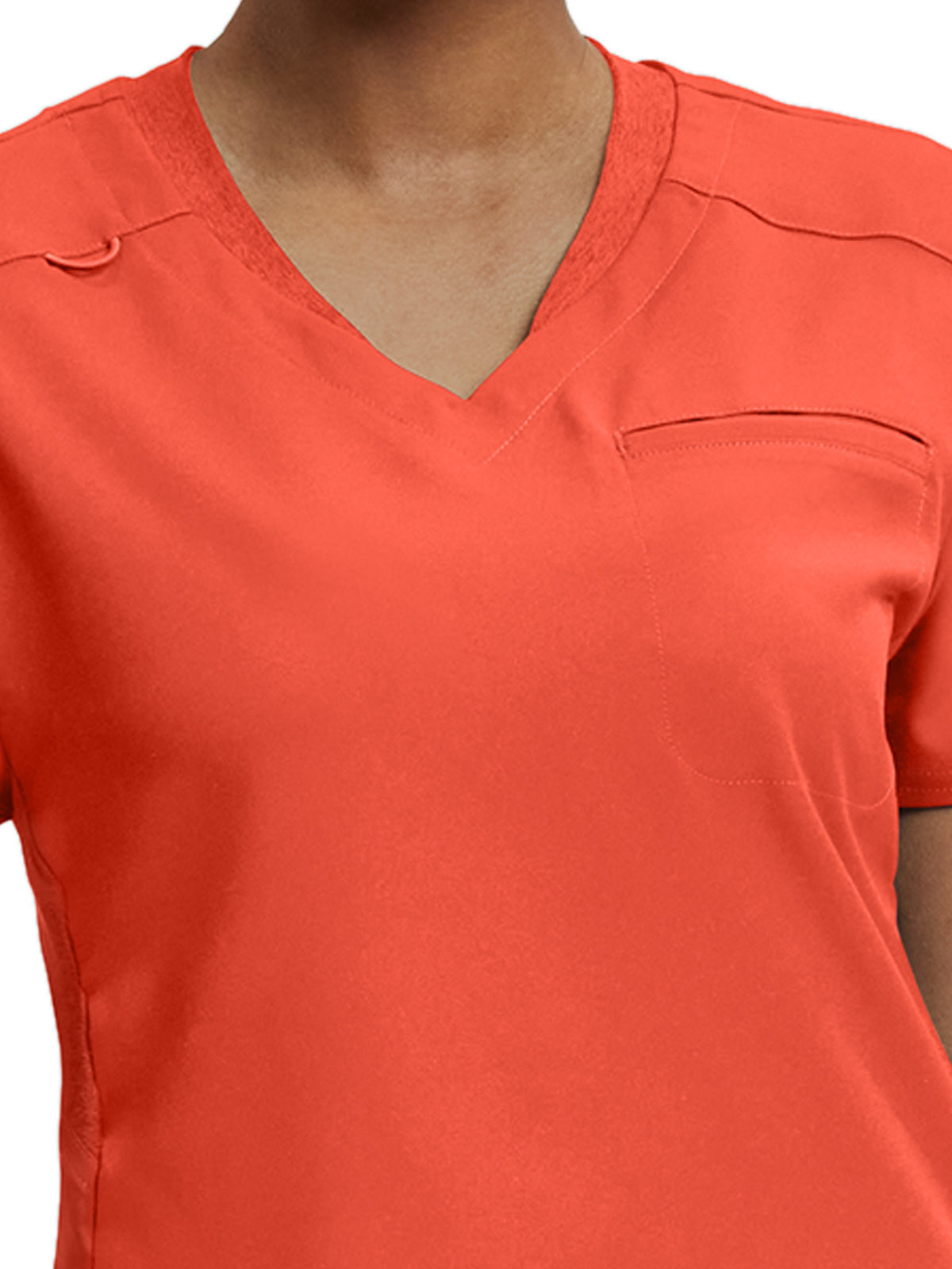 Women's Knit Collar V-Neck Top