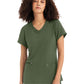 Women's Three-Pocket V-Neck Top - WT127 - Olive