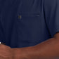 Men's 2-Pocket Fluid Resistant V-Neck Scrub Top