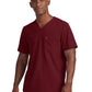 Men's Two-Pocket Fluid Resistant V-Neck Top - WT131 - Wine