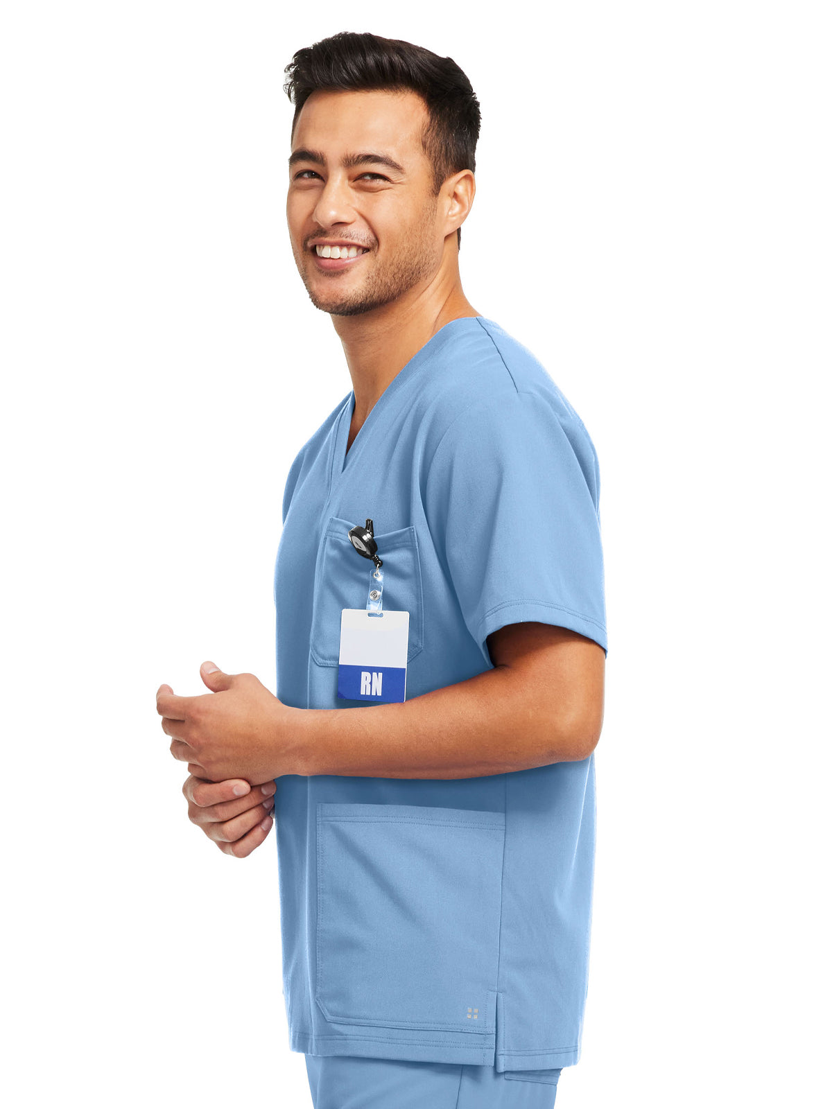 Men's 3-Pocket V-Neck Scrub Top