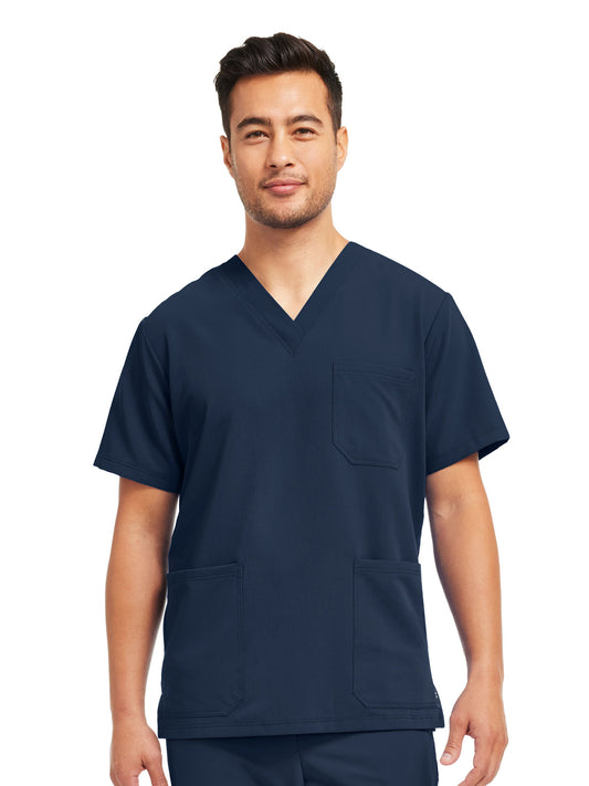 Men's 3-Pocket V-Neck Scrub Top