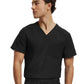 Men's Two-Pocket Tuck-In V-Neckline Top - WT150 - Black