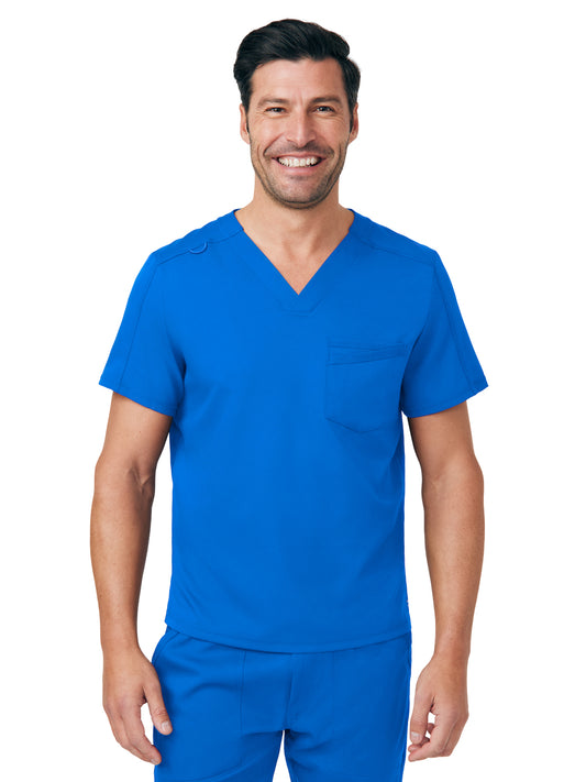 Men's Two-Pocket Tuck-In V-Neckline Top - WT150 - Royal