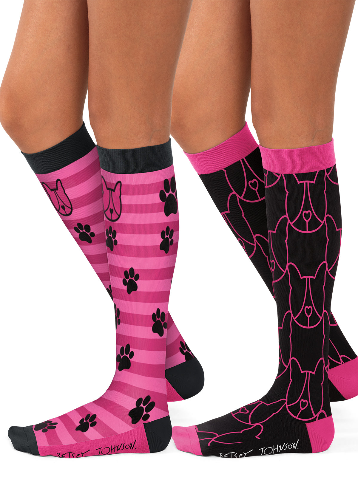 Women's 15-20 mmhg Compression Socks, 2 pairs