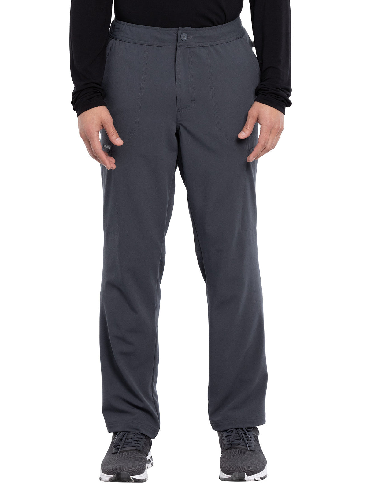 Men's Mid Rise Button Closure Fly Front Cargo Pant