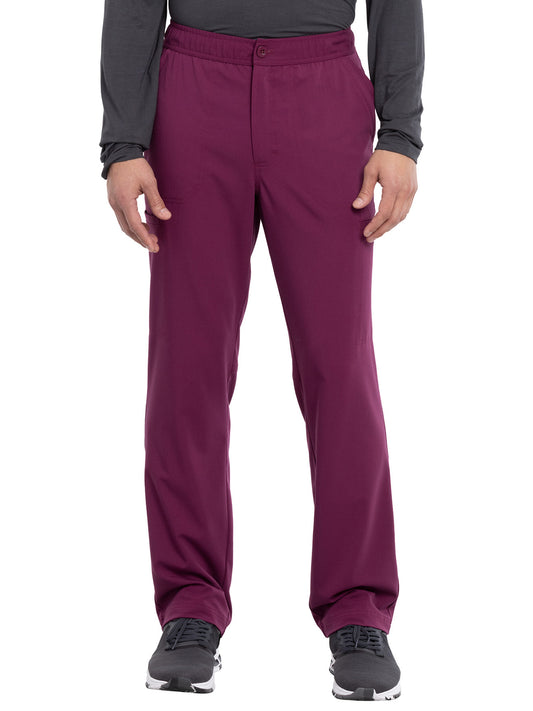 Men's Mid Rise Button Closure Fly Front Cargo Pant