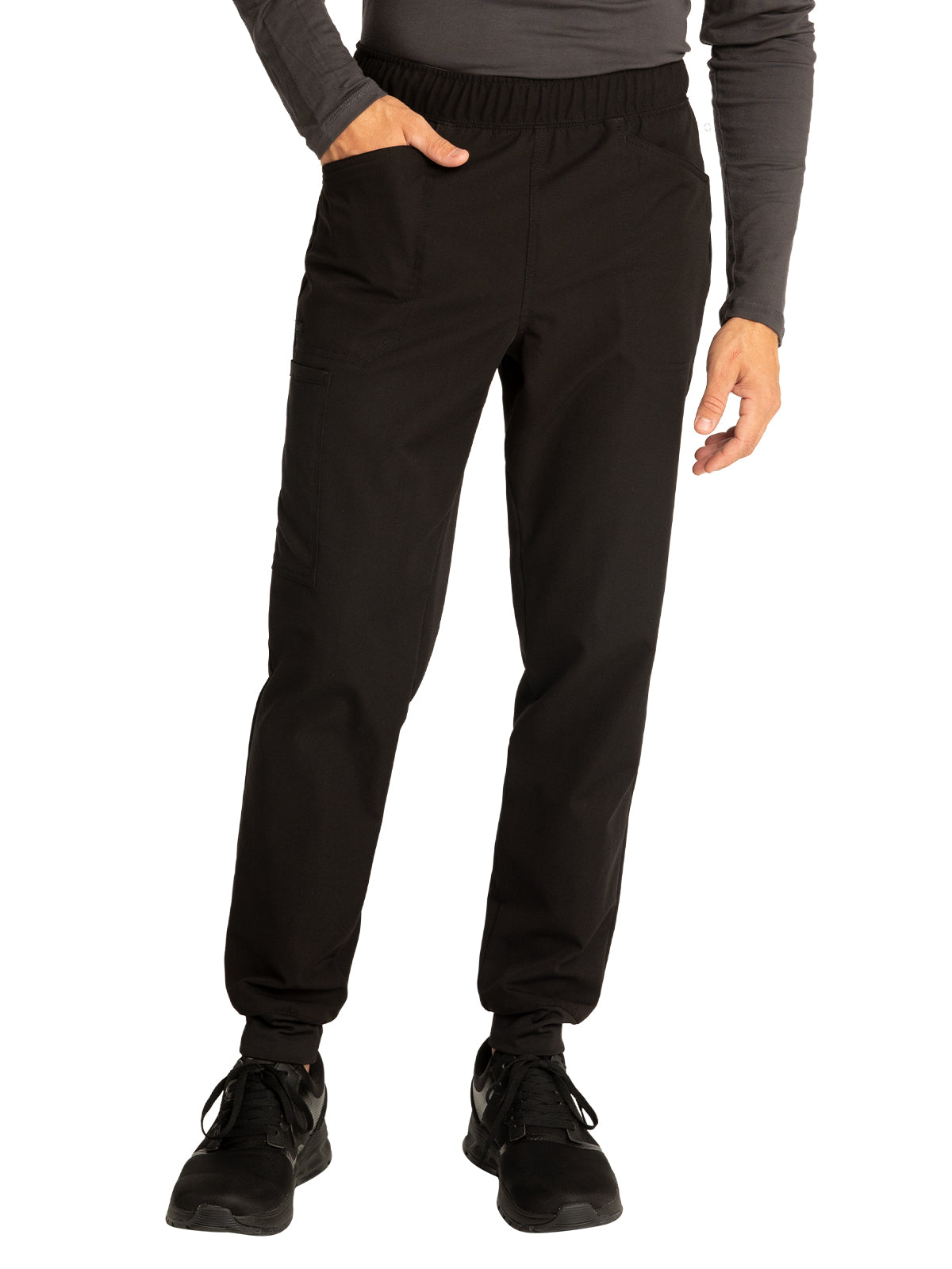 Men's Mid Rise Pull-on Elastic Waistband Jogger