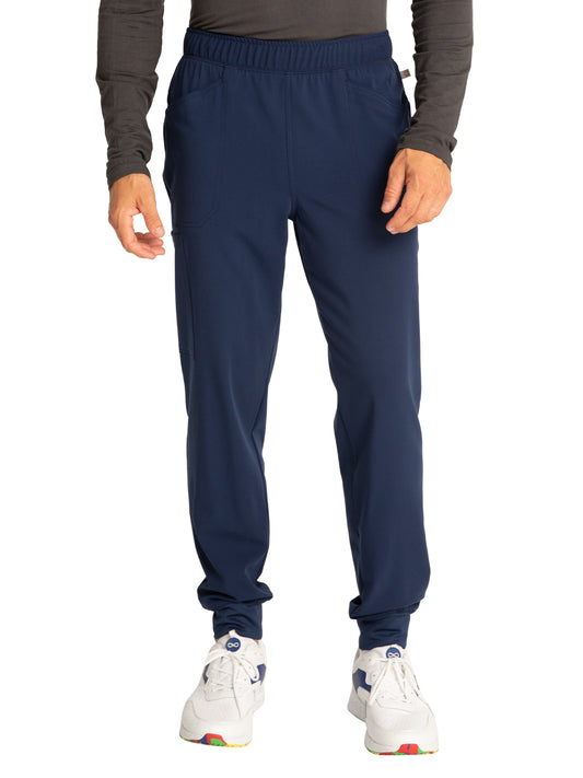 Men's Mid Rise Pull-on Elastic Waistband Jogger