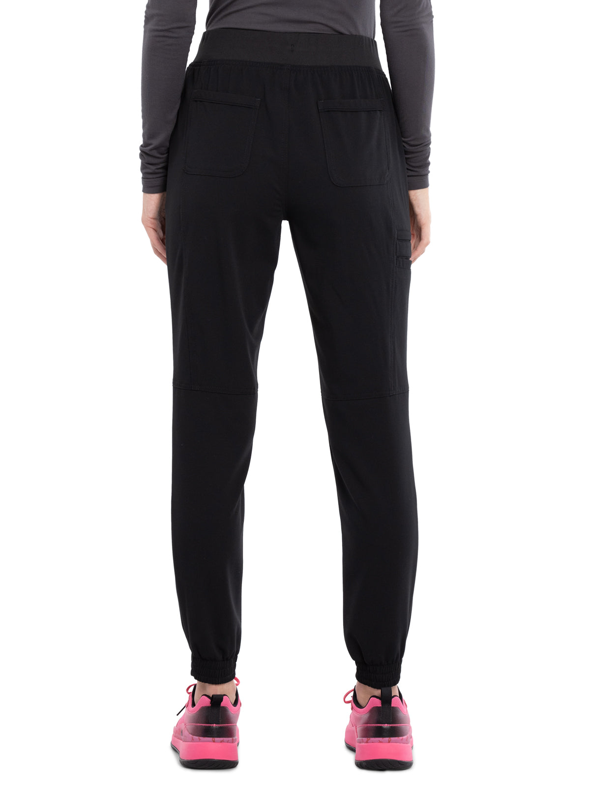 Women's Tonal Knit Waistband Mid Rise Jogger Pant