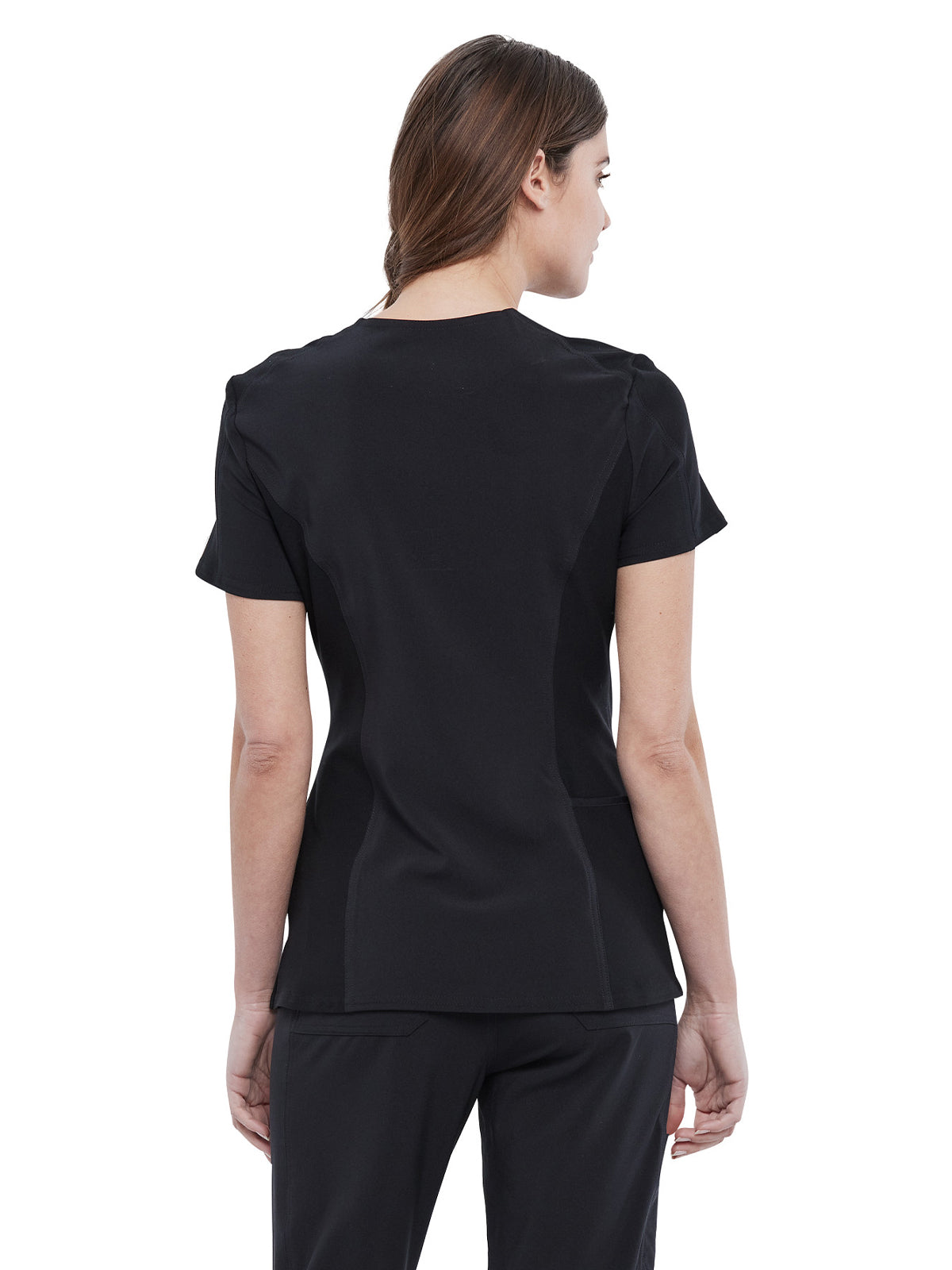 Women's 4-Pocket nitted V-Neck Scrub Top