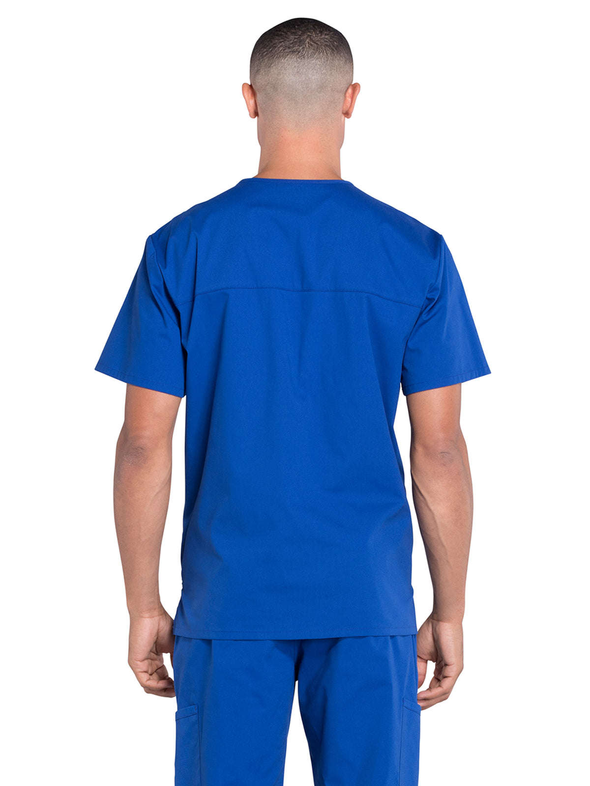 Men's 4-Pocket V-Neck Scrub Top