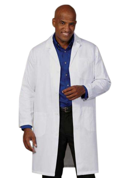 Men's Three-Pocket 41" Knee-Length Lab Coat