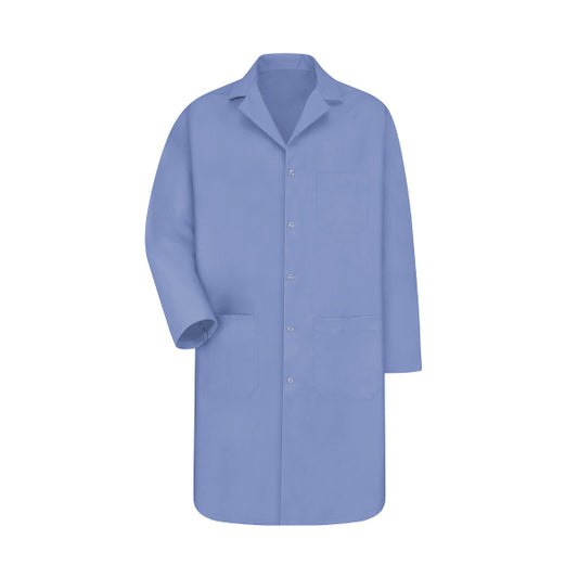 Men's Three-Pocket Gripper-Front 41.5" Full-Length Lab Coat