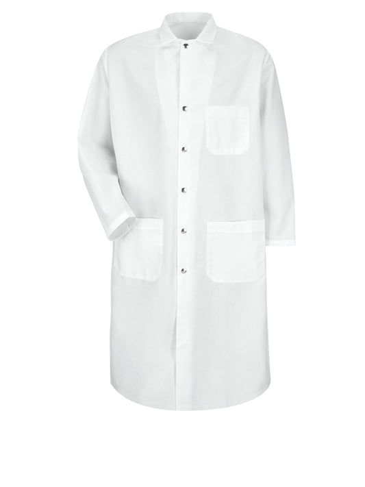 Unisex Snap-Front 45" Spun Polyester Butcher Coat