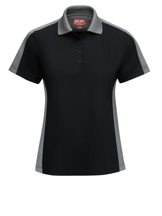 Women's Short Sleeve Performance Knit Two-Tone Polo