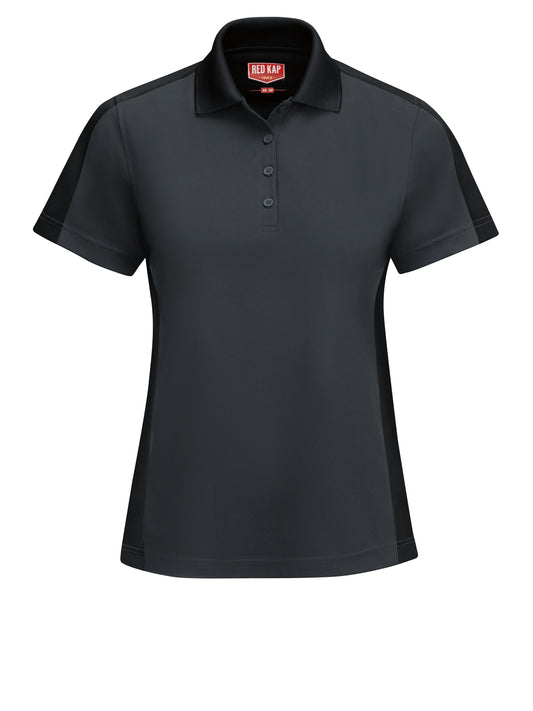 Women's Short Sleeve Performance Knit Two-Tone Polo