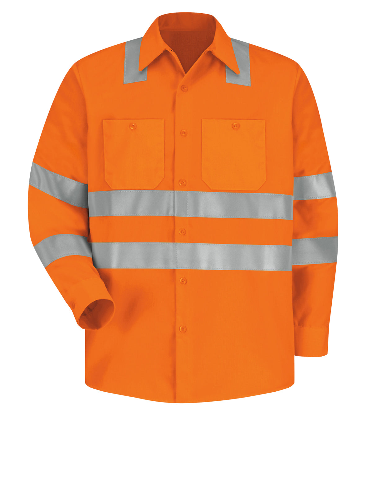 Men's Hi-Visibility Long Sleeve Work Shirt